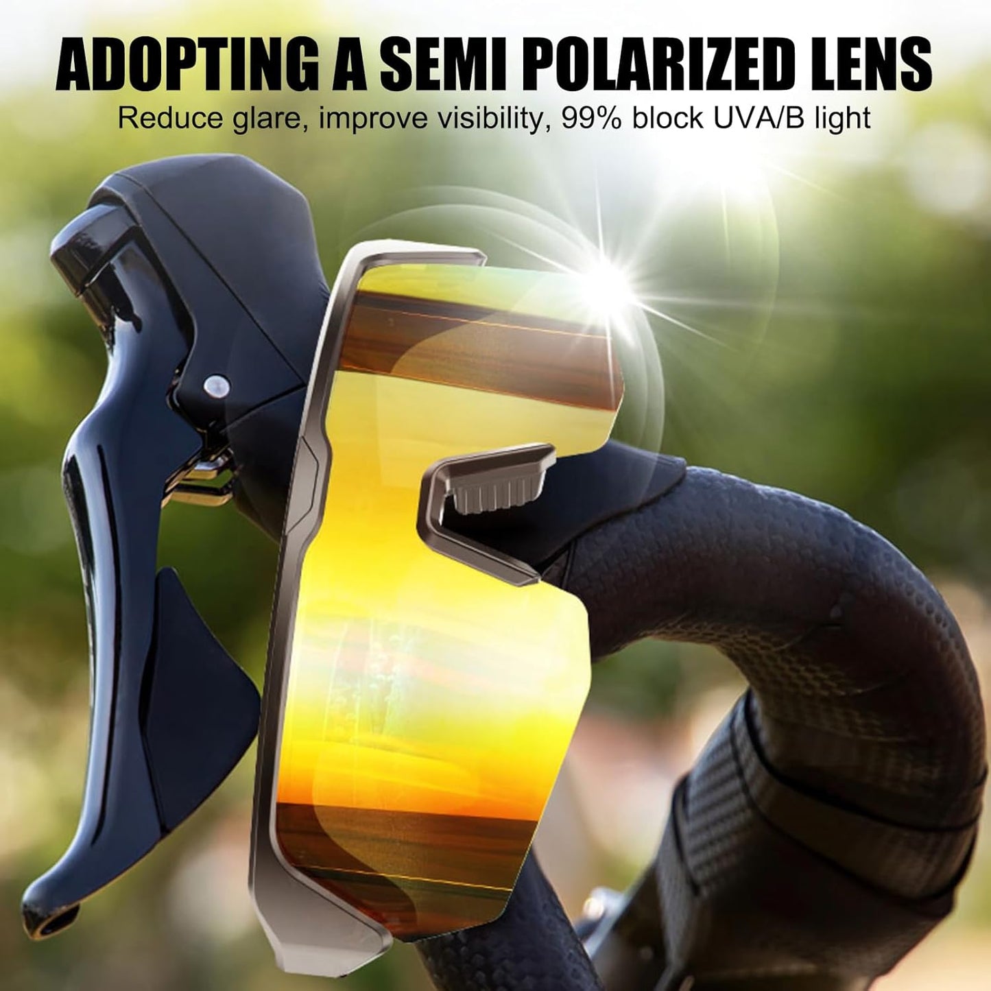 Lunettes De Soleil Bluetooth Intelligentes, Casque De Sport, Casque Bluetooth, Réponse En Un Clic, Protection UV, Navigation Vocale, Convient Pour L'Alpinisme, Le Cyclisme Et La Course À Pied,