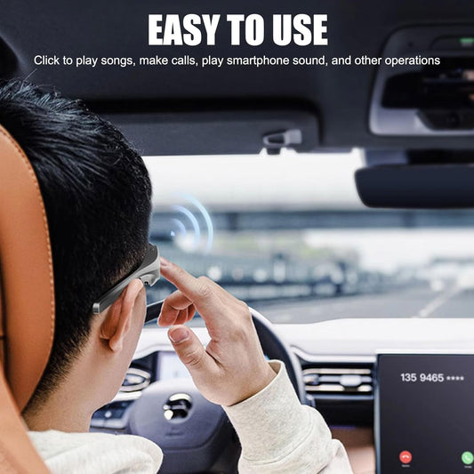 Lunettes De Soleil Bluetooth Intelligentes, Casque De Sport, Casque Bluetooth, Réponse En Un Clic, Protection UV, Navigation Vocale, Convient Pour L'Alpinisme, Le Cyclisme Et La Course À Pied,