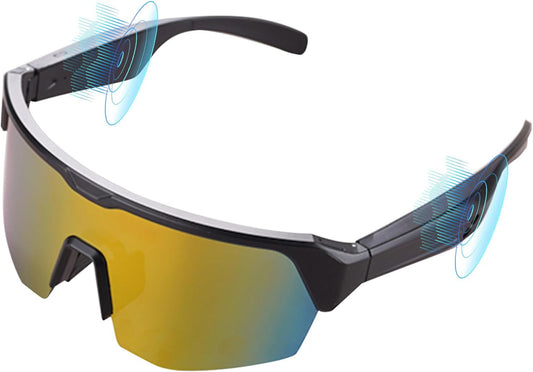 Lunettes De Soleil Bluetooth Intelligentes, Casque De Sport, Casque Bluetooth, Réponse En Un Clic, Protection UV, Navigation Vocale, Convient Pour L'Alpinisme, Le Cyclisme Et La Course À Pied,