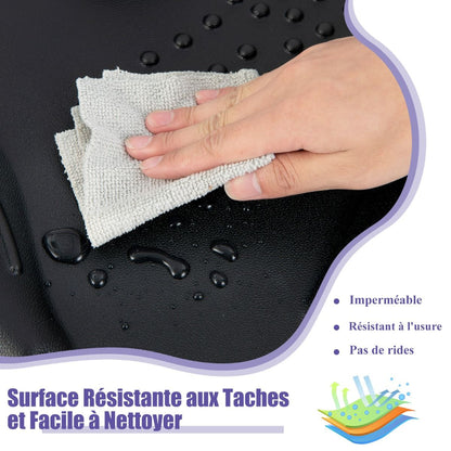 Tapis Anti-Fatigue Tapis De Bureau Debout Ergonomique Avec Points De Massage Idéal Pour Cuisine Domicile Charge 150 Kg Noir